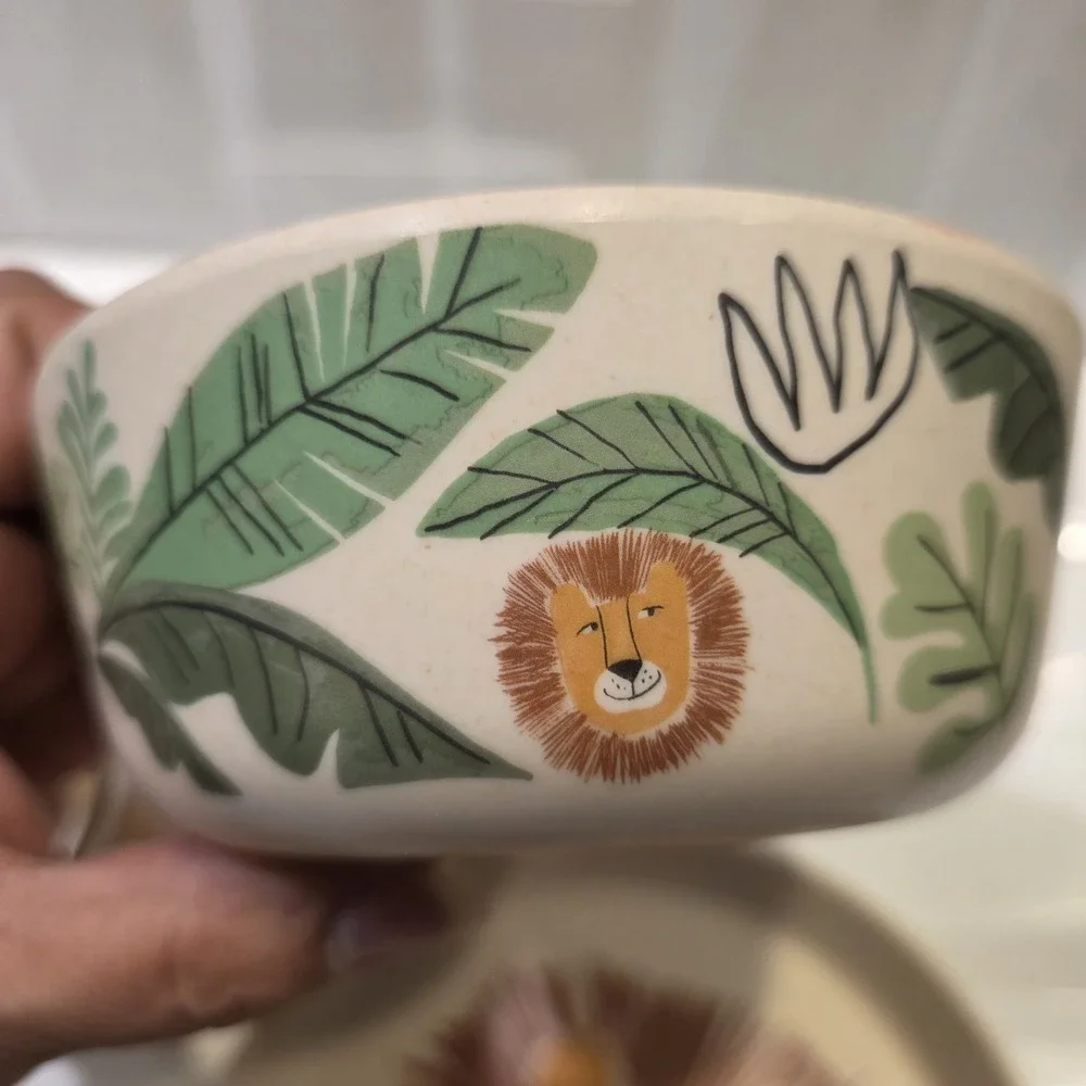Pillowfort Jungle Lion Dinnerware Kid's Plate 7